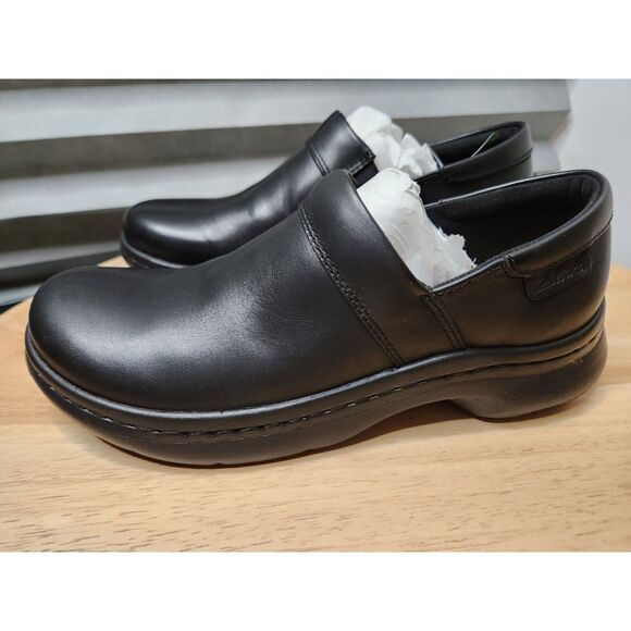 Clarks Pro Gem Women's size 6.5 Black Workwear Shoe - Picture 2 of 8